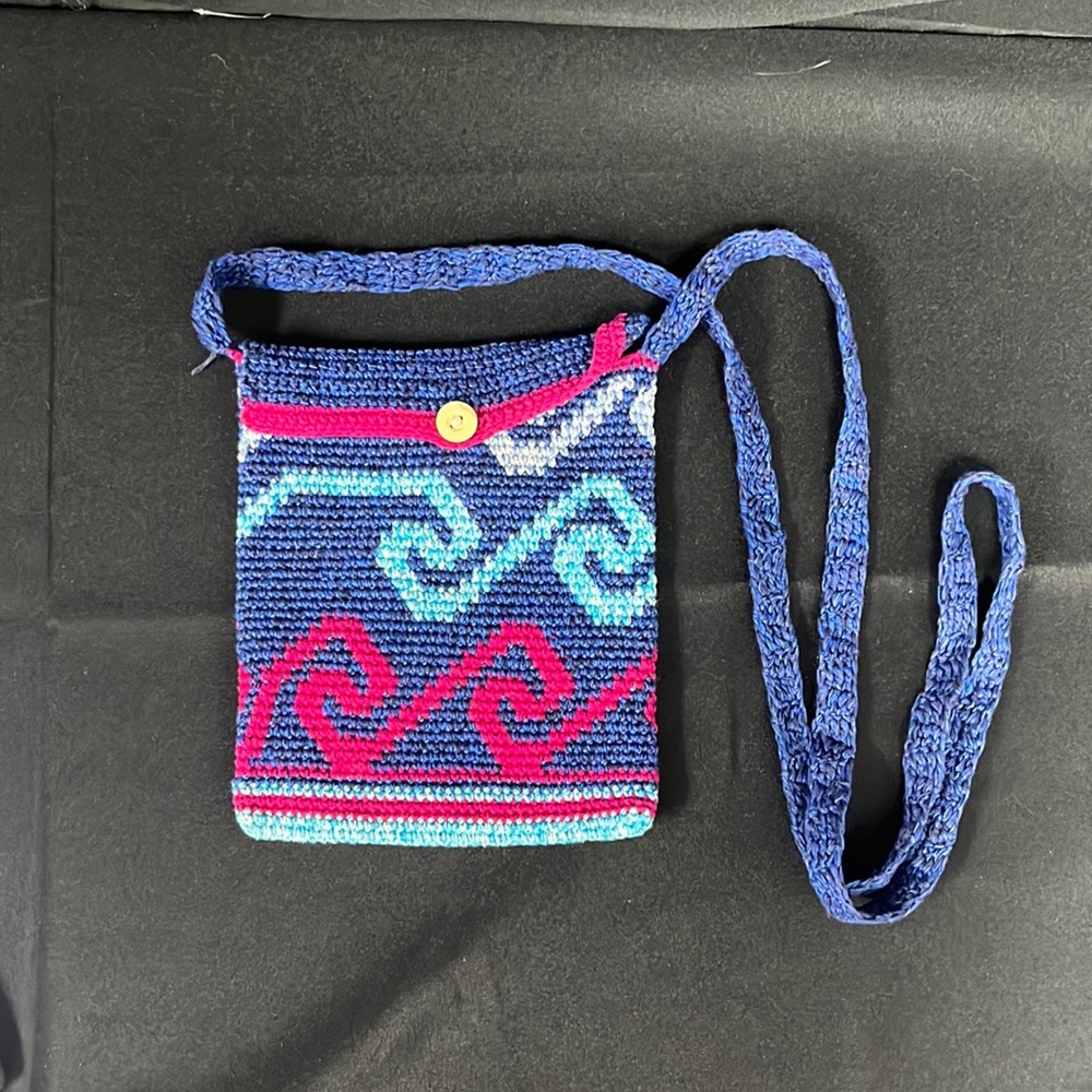 Bamboo Threads Knit Mini Cross Body Bag (3893)